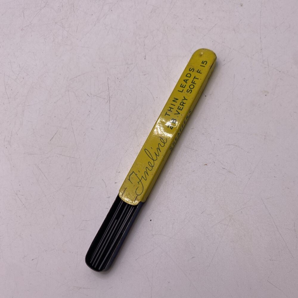 Vintage SHEAFFER Fineline Mechanical Pencil Lead Metal Tin USA